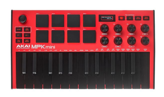 MIDI-клавиатура Akai MPK Mini MK3 Red